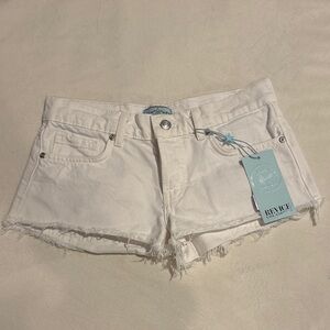 REVICE Women's Cream Jean Shorts